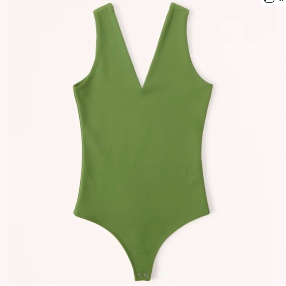 Abercrombie & Fitch Soft Collection Olive Bodysuit